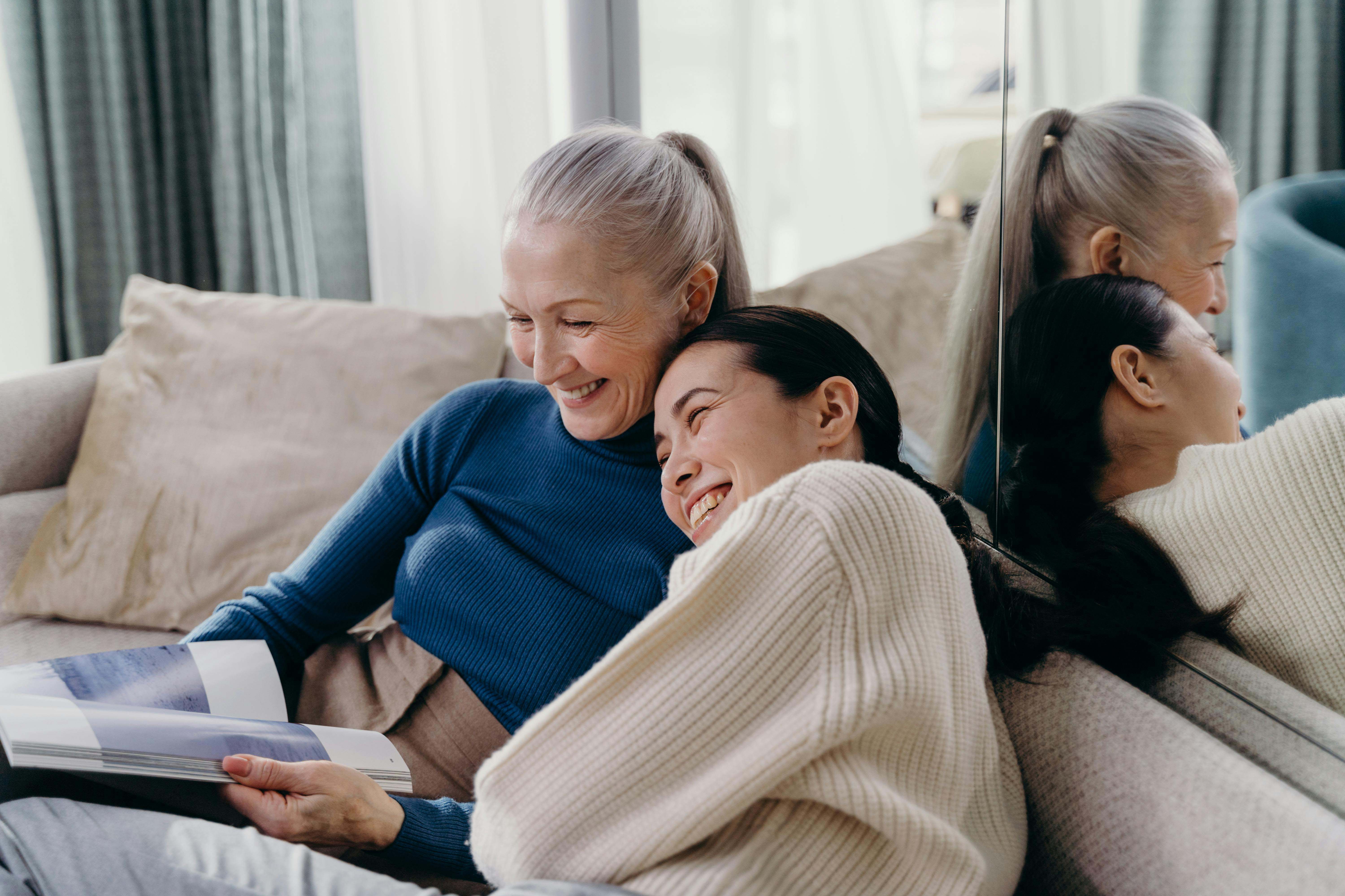 therapy for grief.  Mom and older daughter