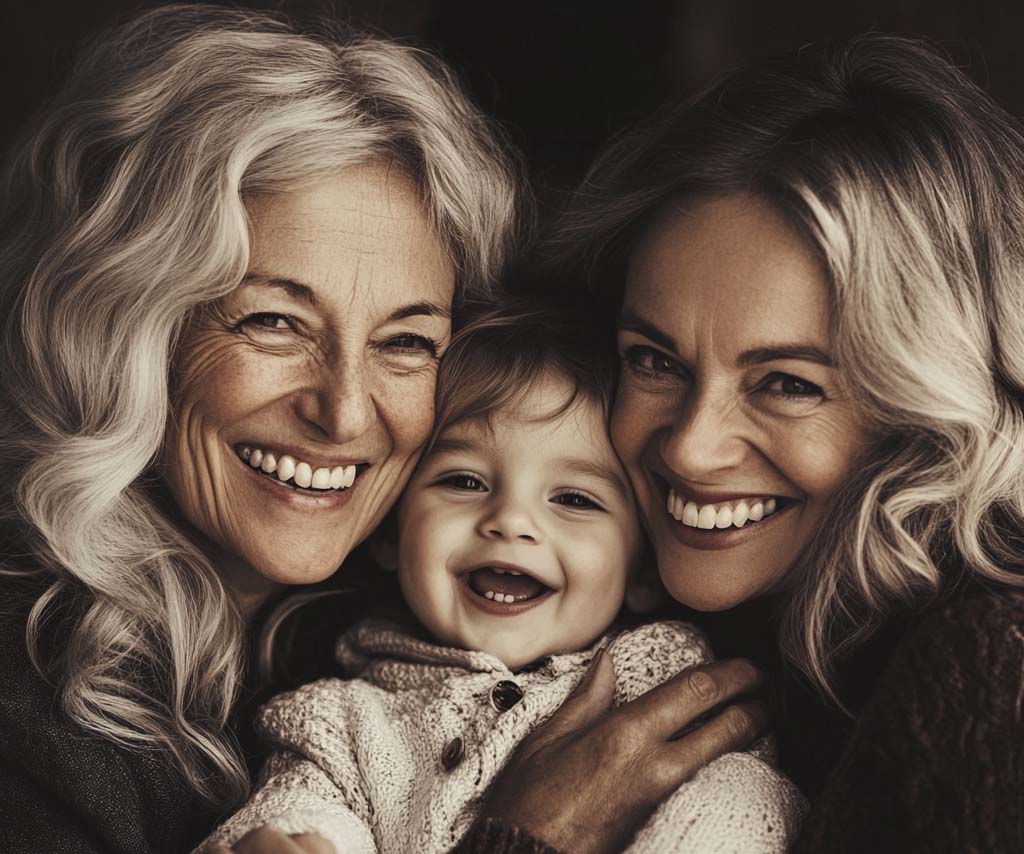 therapy for moms charlotte. several generations with a baby